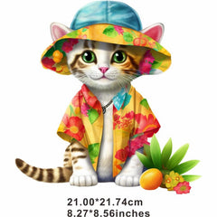 Cat Ladies Clothes Stickers Men Iron On Applique Patches