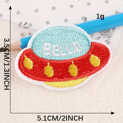 7pcs Astronaut Flying Saucer Embroidery DIY Patch Decorative Accessories