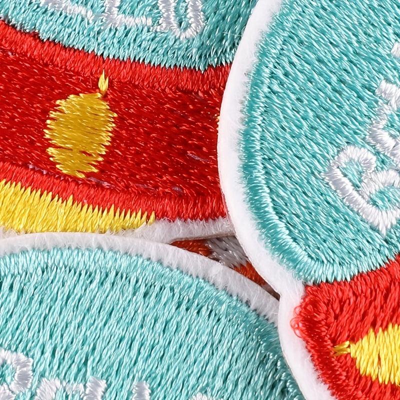 7pcs Astronaut Flying Saucer Embroidery DIY Patch Decorative Accessories