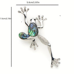 Funny Frog Brooches Metal Animal Brooch Pins For Suits Dress