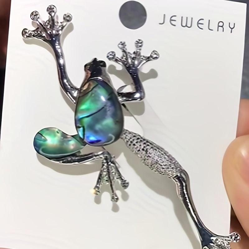 Funny Frog Brooches Metal Animal Brooch Pins For Suits Dress