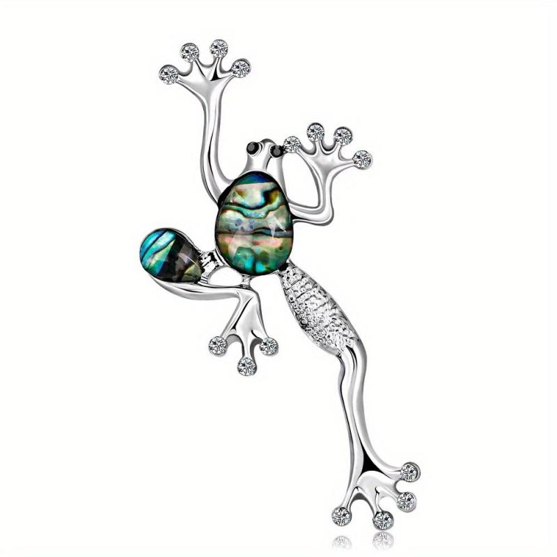 Funny Frog Brooches Metal Animal Brooch Pins For Suits Dress