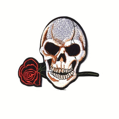 18pcs Embroidered Punk Style Cloth Patches Stickers DIY Decorative Patches