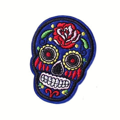 18pcs Embroidered Punk Style Cloth Patches Stickers DIY Decorative Patches