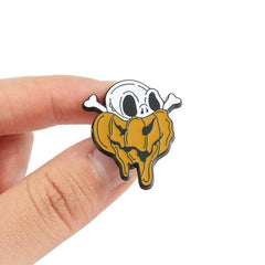 Easter Ghost Brooch Skull Pin Enamel Pin