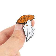 Easter Ghost Brooch Skull Pin Enamel Pin
