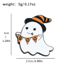 Easter Ghost Brooch Skull Pin Enamel Pin