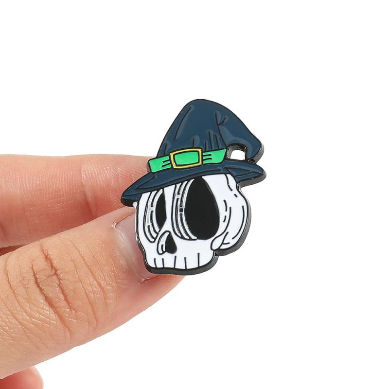 Easter Ghost Brooch Skull Pin Enamel Pin