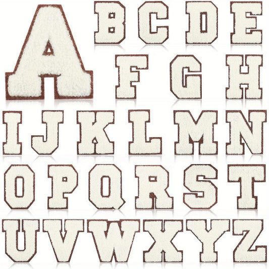 26pcs Letter Embroidery Iron On Patches For Girls