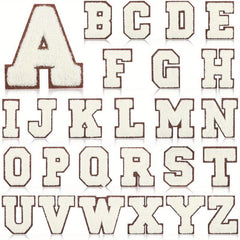 26pcs Letter Embroidery Iron On Patches For Girls