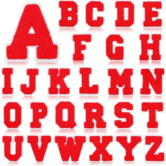 26pcs Letter Embroidery Iron On Patches For Girls