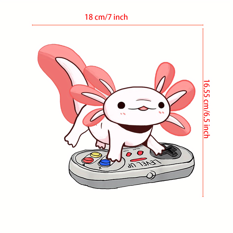 Axolotl Cartoon Iron On Heat Transfer Sticker For Girls