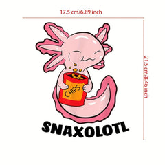 Axolotl Cartoon Iron On Heat Transfer Sticker For Girls