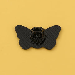 Men's Moth Skull Novelty Brooch