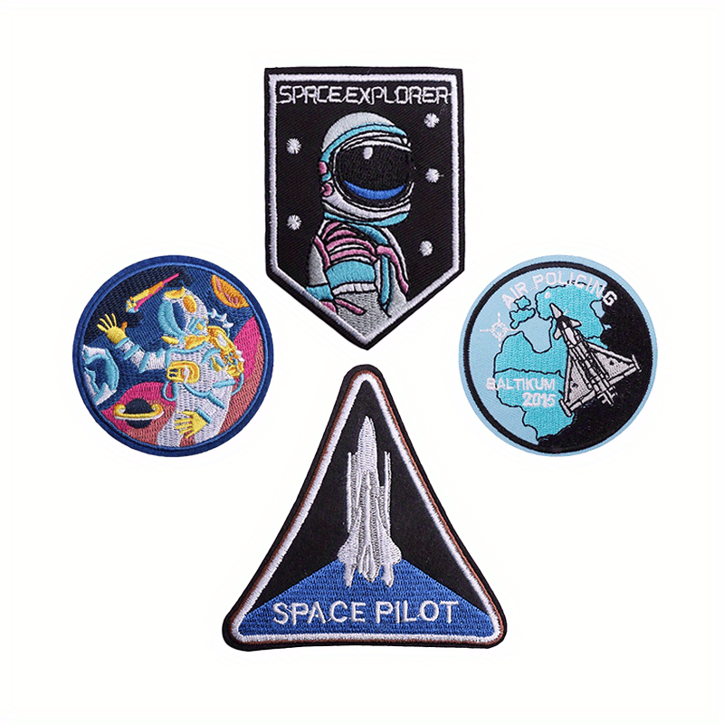 11pcs Universe Iron On Patches Sew On Embroidered Applique Repair Patch