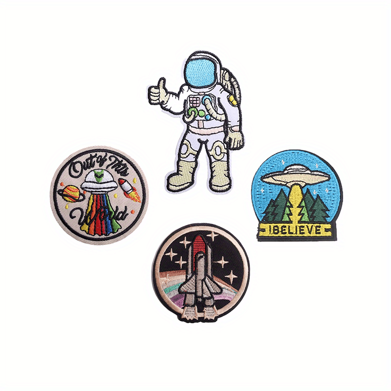 11pcs Universe Iron On Patches Sew On Embroidered Applique Repair Patch