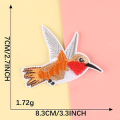 5pcs Cartoon Bird Embroidered Patches for Clothes Jeans Decorative Accessories