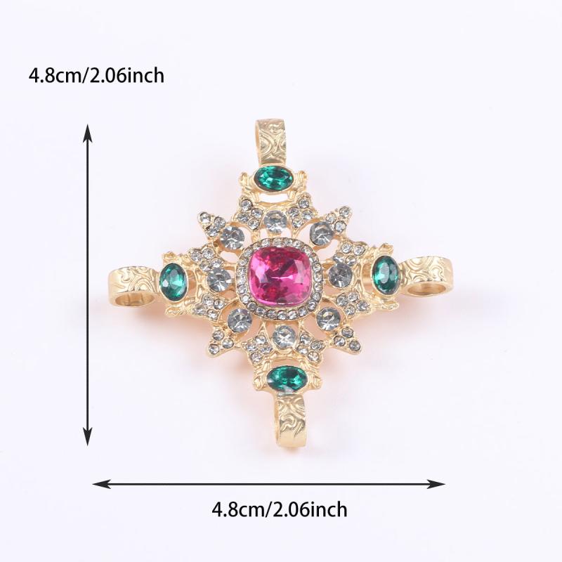 Vintage Baroque Ruby Crystal Scepter Brooch
