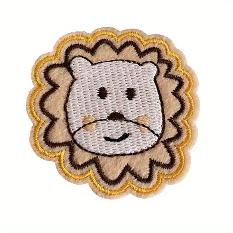 Cute Cats & Lions Embroidery Stickers for Decoration
