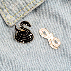 Men's Snake Alloy Brooch Pin
