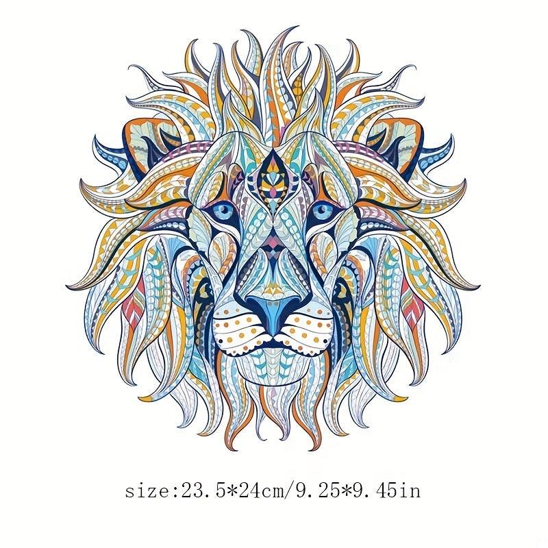 Cartoon Lion Animal Clothing Patch For Men DIY Application
