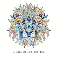 Cartoon Lion Animal Clothing Patch For Men DIY Application