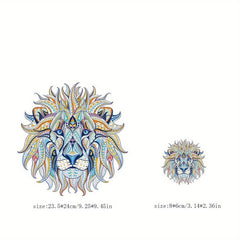 Cartoon Lion Animal Clothing Patch For Men DIY Application