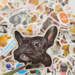 100pcs Dog Print Stickers Waterproof Decoration for Bottle Laptop