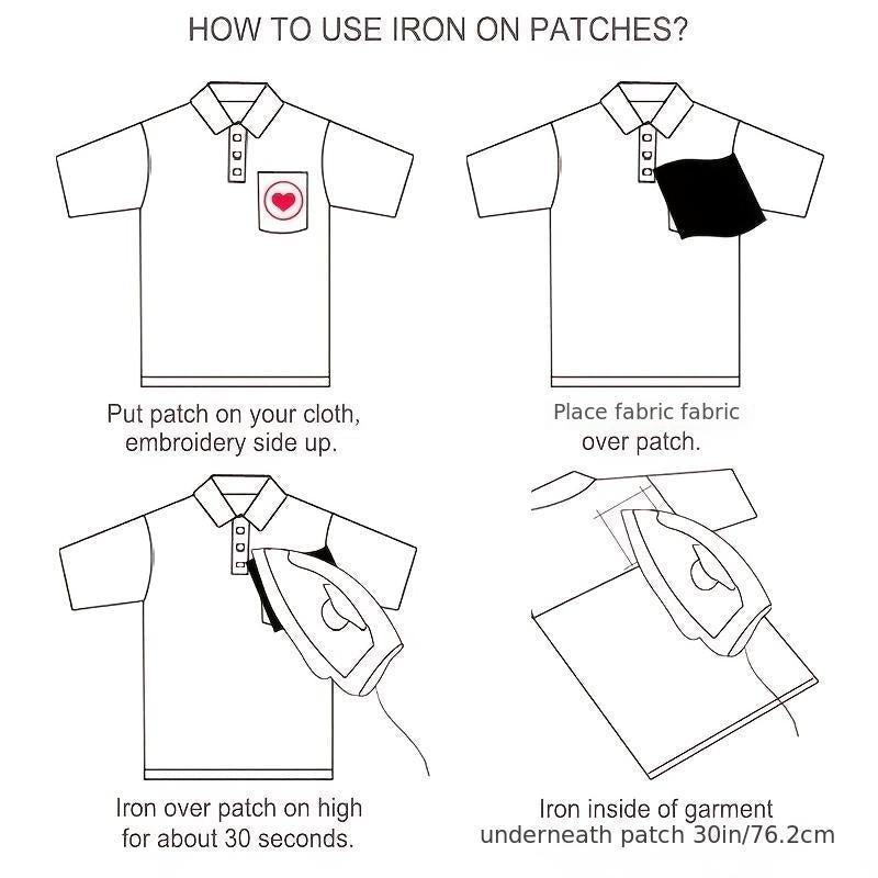 15pcs Iron On Embroidered Patches for DIY Crafts Projects