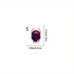 Skull Music Iron on Transfer Stickers for DIY Clothing
