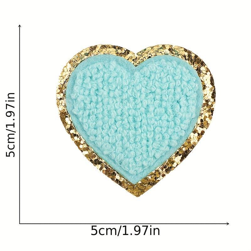 14pcs Love Rainbow Iron On Patches For Girls Sew On Embroidered Applique