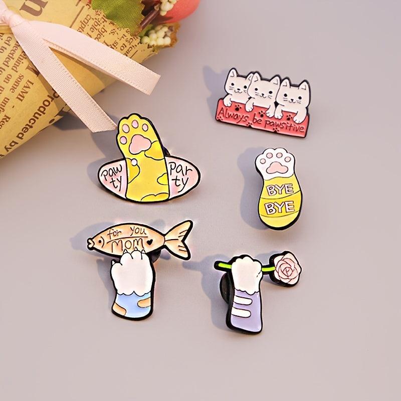 Pawty Party Byebye For You Mom Novel Zinc Alloy Animal Brooch