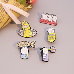 Pawty Party Byebye For You Mom Novel Zinc Alloy Animal Brooch