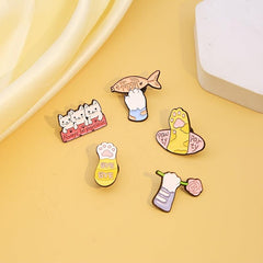 Pawty Party Byebye For You Mom Novel Zinc Alloy Animal Brooch
