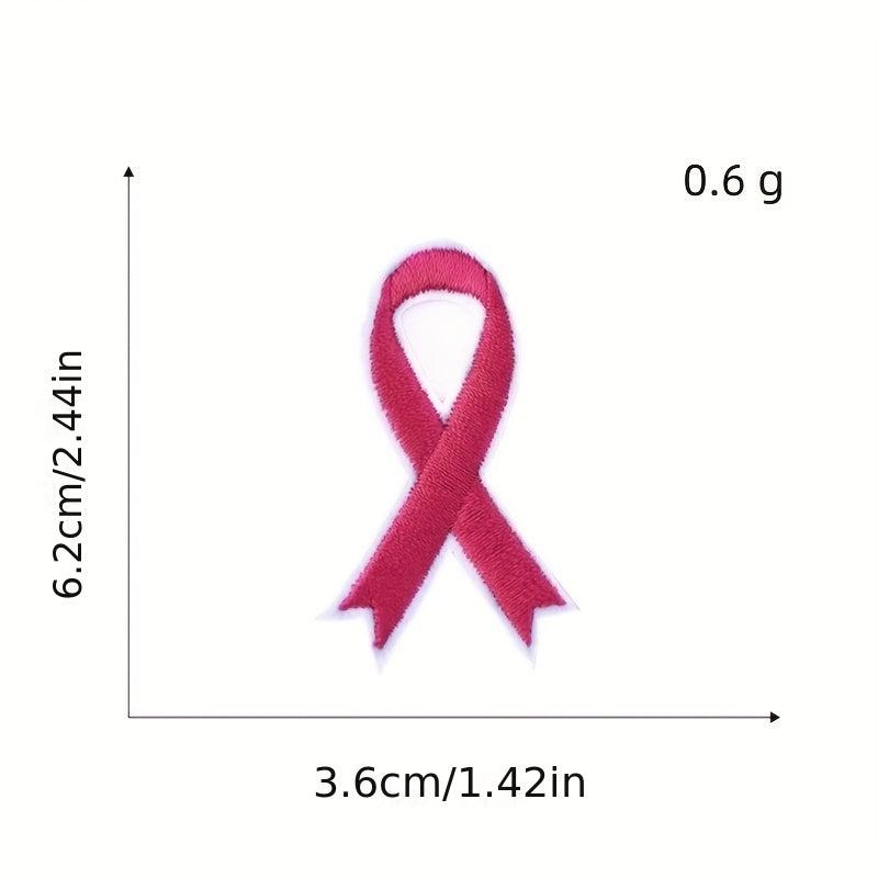 9pcs Love Ribbon Iron On Patches For Men Sew On Embroidered Applique