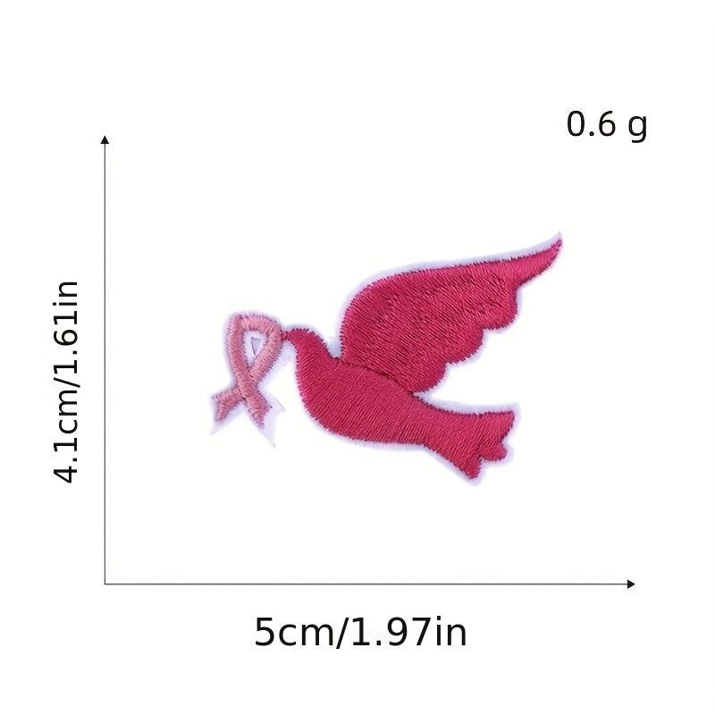 9pcs Love Ribbon Iron On Patches For Men Sew On Embroidered Applique