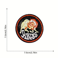 12pcs Constellation Embroidered Patch Sew On Embroidered Applique Repair Patches