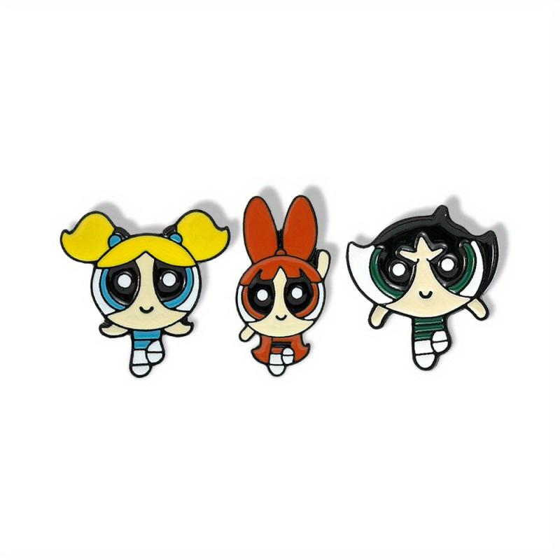 Big Eyed Little Girl Brooch For Men