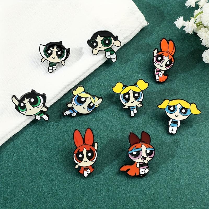 Big Eyed Little Girl Brooch For Men