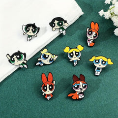 Big Eyed Little Girl Brooch For Men