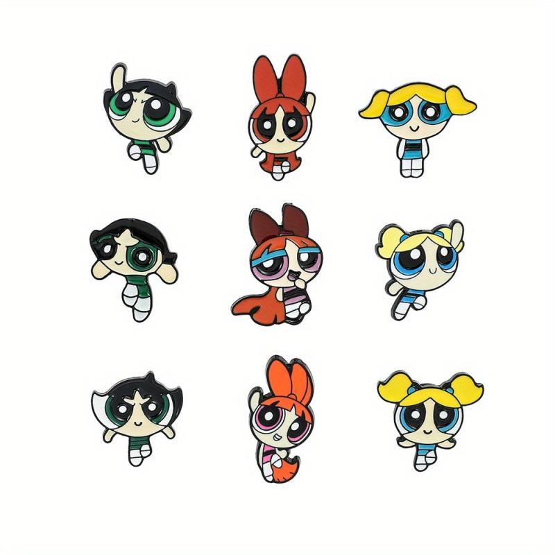 Big Eyed Little Girl Brooch For Men