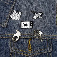 Movie Peripherals Pins Creative Shape Brooch Men