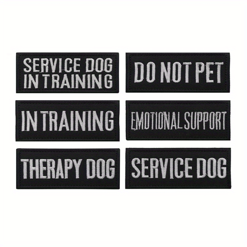 Service Dog Patch for Pet Harness- Training Seal Cloth Patch