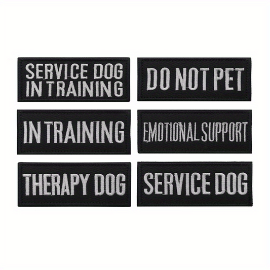 Service Dog Patch for Pet Harness- Training Seal Cloth Patch