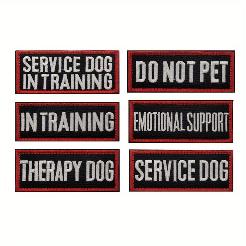 Service Dog Patch for Pet Harness- Training Seal Cloth Patch
