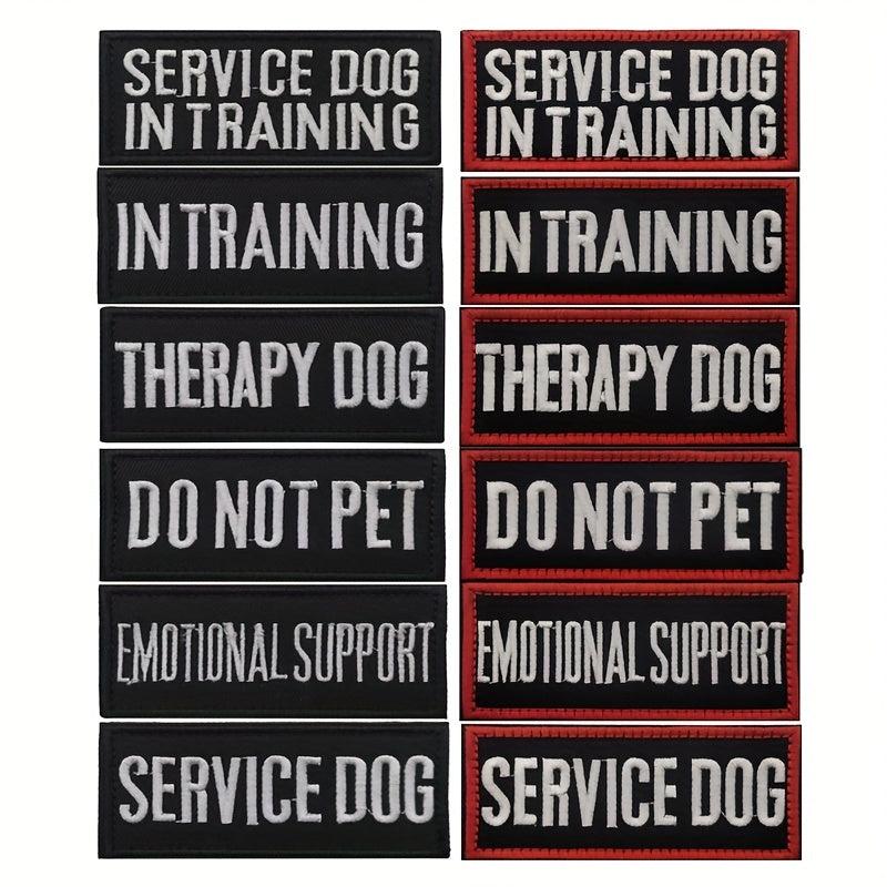 Service Dog Patch for Pet Harness- Training Seal Cloth Patch