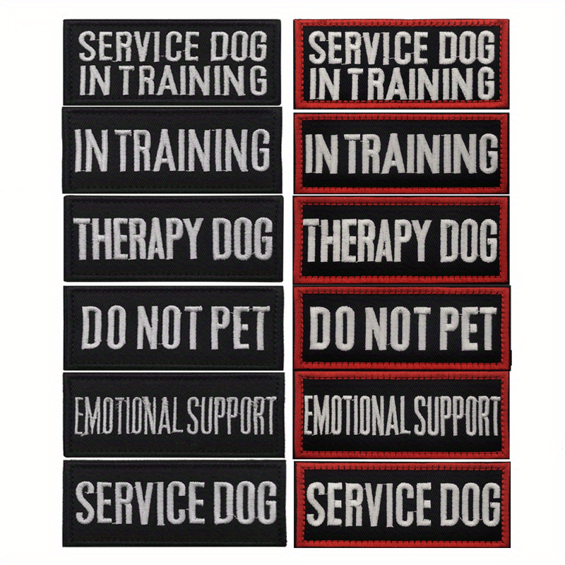 Service Dog Patch for Pet Harness- Training Seal Cloth Patch