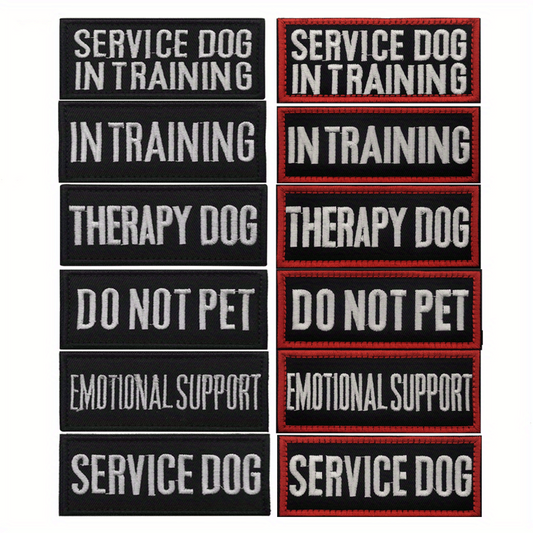 Service Dog Patch for Pet Harness- Training Seal Cloth Patch