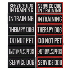 Service Dog Patch for Pet Harness- Training Seal Cloth Patch