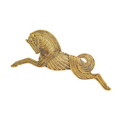 Vintage Metal Running Horse Brooch Pins Men's Brooches Gift